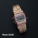 Roségold Silber Uhren Herren Damen Elektronische Digitalanzeige Retro Style Uhr Herren Relogio Masculin Reloj Hombre homme