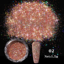Holographics Powder Nail Glitter Laser Silver Pink Glitter Chrome Nail Powder Shimmer Gel Polish Flakes for Pigment Dust