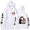 Demon Slayer Anime Sudadera con capucha Jerseys Tops Manga larga Casual Moda Tela