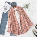 Plaid Shirts Womens Blouses And Tops Long Sleeve Female Casual Print Shirts Loose Cotton Checked Lady Outwear Spring News