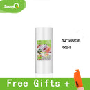 saengQ Vakuumbeutel für Lebensmittel Vakuumierer Lebensmittel frisch lange haltbar 12 + 15 + 20 + 25 + 30 cm * 500 cm Rollen/Losbeutel für Vakuumierer