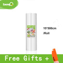 saengQ Vakuumbeutel für Lebensmittel Vakuumierer Lebensmittel frisch lange haltbar 12 + 15 + 20 + 25 + 30 cm * 500 cm Rollen/Losbeutel für Vakuumierer