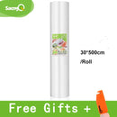 saengQ Vakuumbeutel für Lebensmittel Vakuumierer Lebensmittel frisch lange haltbar 12 + 15 + 20 + 25 + 30 cm * 500 cm Rollen/Losbeutel für Vakuumierer