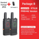RETEVIS RT618 Mini Walkie Talkie Dual PTT Walkie-Talkie PMR 446 Tragbares Funkgerät Walkie-Talkies 2 Stück Hotel Restaurant FRS