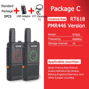 RETEVIS RT618 Mini Walkie Talkie Dual PTT Walkie-Talkie PMR 446 Tragbares Funkgerät Walkie-Talkies 2 Stück Hotel Restaurant FRS
