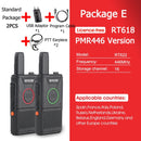 RETEVIS RT618 Mini Walkie Talkie Dual PTT Walkie-Talkie PMR 446 Tragbares Funkgerät Walkie-Talkies 2 Stück Hotel Restaurant FRS