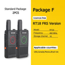 RETEVIS RT618 Mini Walkie Talkie Dual PTT Walkie-Talkie PMR 446 Tragbares Funkgerät Walkie-Talkies 2 Stück Hotel Restaurant FRS