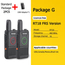 RETEVIS RT618 Mini Walkie Talkie Dual PTT Walkie-Talkie PMR 446 Tragbares Funkgerät Walkie-Talkies 2 Stück Hotel Restaurant FRS