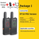 RETEVIS RT618 Mini Walkie Talkie Dual PTT Walkie-Talkie PMR 446 Tragbares Funkgerät Walkie-Talkies 2 Stück Hotel Restaurant FRS