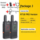 RETEVIS RT618 Mini Walkie Talkie Dual PTT Walkie-Talkie PMR 446 Tragbares Funkgerät Walkie-Talkies 2 Stück Hotel Restaurant FRS