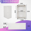 Wasserdichtes Gehäuse für den Außenbereich, Kunststoffbox, elektronisches Projektgehäuse, wasserdichte Anschlussdose für Elektronik