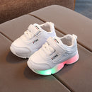 Größe 21–30 Kinder-LED-Turnschuhe mit leuchtender Sohle Baby-LED-Leuchtschuhe für Mädchen / leuchtende beleuchtete Schuhe für Kinder Jungen Tennis