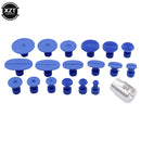 18 Pcs Car Body Paintless Dent Hail Repair Tool Plastic Glue Puller Tabs Pad Automobile Repair Tools with Pull Head Set