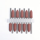 10 Uds. De brocas de silicona para uñas, brocas de goma para manicura, fresas rotativas eléctricas, cortador de cutículas, herramientas de pulido, accesorios para salón de uñas