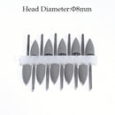 10 Uds. De brocas de silicona para uñas, brocas de goma para manicura, fresas rotativas eléctricas, cortador de cutículas, herramientas de pulido, accesorios para salón de uñas