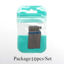 10 Uds. De brocas de silicona para uñas, brocas de goma para manicura, fresas rotativas eléctricas, cortador de cutículas, herramientas de pulido, accesorios para salón de uñas