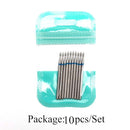 10 Uds. De brocas de silicona para uñas, brocas de goma para manicura, fresas rotativas eléctricas, cortador de cutículas, herramientas de pulido, accesorios para salón de uñas