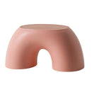 Simple semi-anillo Arco Iris pequeño banco hogar interior silla niños taburete estribo