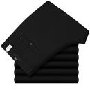 Pantalones de vestir formales elásticos ICPANS para hombre, pantalones rectos clásicos de verano para hombre, pantalones delanteros planos relajados de libertad Total