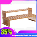 Büro-Desktop-Lagerregal, Bambus-Blumenständer, Pflanzenregale, dekoratives Lagerregal für das Studium