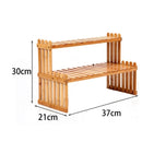 Büro-Desktop-Lagerregal, Bambus-Blumenständer, Pflanzenregale, dekoratives Lagerregal für das Studium