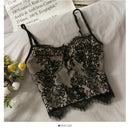 Camis Für Frauen Camisole Neue Sexy Weibliche Crop Tops Spitze Backless Tank Top Frau Nette Weste Elegante Französisch Chic Kleidung