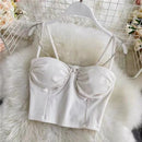 Camis Für Frauen Camisole Neue Sexy Weibliche Crop Tops Spitze Backless Tank Top Frau Nette Weste Elegante Französisch Chic Kleidung