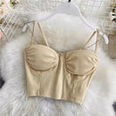 Camis Für Frauen Camisole Neue Sexy Weibliche Crop Tops Spitze Backless Tank Top Frau Nette Weste Elegante Französisch Chic Kleidung