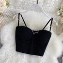 Camis Für Frauen Camisole Neue Sexy Weibliche Crop Tops Spitze Backless Tank Top Frau Nette Weste Elegante Französisch Chic Kleidung