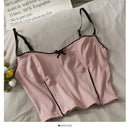 Camis Für Frauen Camisole Neue Sexy Weibliche Crop Tops Spitze Backless Tank Top Frau Nette Weste Elegante Französisch Chic Kleidung