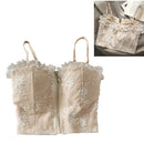 Camis Für Frauen Camisole Neue Sexy Weibliche Crop Tops Spitze Backless Tank Top Frau Nette Weste Elegante Französisch Chic Kleidung