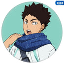 Haikyu!! Cosplay Abzeichen Hinata Shoyo Brosche Pins Anime Volleyball Boy Button Badge Collection Geschenk für Rucksäcke Kleidung Decor