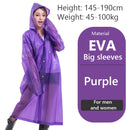 Chubasquero impermeable grueso para hombre y mujer, Impermeable para turismo, senderismo al aire libre, Poncho de lluvia, Impermeable con capucha
