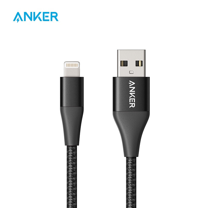 Anker PowerLine+ II Lightning Cable MFi Certified Compatibility with iPhone 11/11 Pro X/8/8 Plus/7/7 Plus/6/6 Plus/5/5s and More