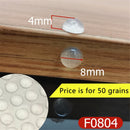 Schranktürpuffer in verschiedenen Größen aus Silikonmaterial für Küchenschränke, selbstklebender Dämpfer für Türstopper