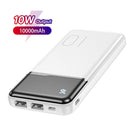 KUULAA Power Bank 10000 mAh Tragbares Ladegerät PowerBank 10000 mAh USB PoverBank Externes Ladegerät für Xiaomi Mi 9 8 iPhone