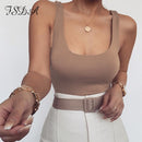 FSDA O Neck Frauen Ärmelloser Bodysuit Schwarz 2020 Sommer Sexy Body Tops Backless Casual Off Shoulder Party Grundlegende Damen Bodysuits