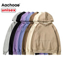 Aachoae Frauen Paar Hoodies Sweatshirt Fleece 100% Baumwolle Trainingsanzug Sport Sweatshirt 2020 Winter Japanische Beiläufige Lose Pullover