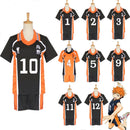 Anime Haikyuu Cosplay disfraz Karasuno escuela secundaria voleibol Club Hinata Shyouyou Kageyama Tobio ropa deportiva Jerseys uniforme
