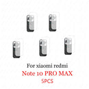 5 Stück für Xiaomi Redmi Note 9 Pro 9S 10 Pro 9 9T 5G 9c NFC 8t 9a 8 Kameraobjektivschutz Gehärtetes Glas Rückseite Redme 8a Glas