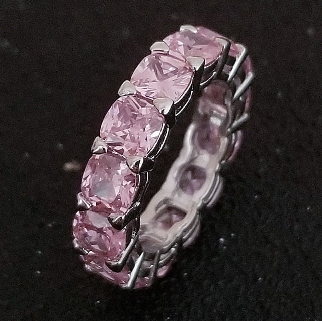 Anillo de boda de plata de ley 925 de lujo para mujer, gran regalo para mujer, amor, venta al por mayor, lotes de joyería a granel R4577