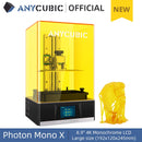 ANYCUBIC Photon Mono X Impresora 3D 8.9 pulgadas 4K Monocromo LCD Impresoras de resina UV Impresión 3D Control de aplicación de alta velocidad SLA Impresora 3D
