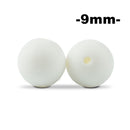 LOFCA 9mm 100 Uds cuentas de dentición de silicona mordedor collar de lactancia para bebé Clip para chupete cuidado bucal libre de BPA grado alimenticio colorido