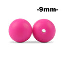 LOFCA 9mm 100 Uds cuentas de dentición de silicona mordedor collar de lactancia para bebé Clip para chupete cuidado bucal libre de BPA grado alimenticio colorido