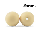 LOFCA 9mm 100 Uds cuentas de dentición de silicona mordedor collar de lactancia para bebé Clip para chupete cuidado bucal libre de BPA grado alimenticio colorido