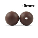 LOFCA 9mm 100 Uds cuentas de dentición de silicona mordedor collar de lactancia para bebé Clip para chupete cuidado bucal libre de BPA grado alimenticio colorido