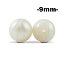 LOFCA 9mm 100 Uds cuentas de dentición de silicona mordedor collar de lactancia para bebé Clip para chupete cuidado bucal libre de BPA grado alimenticio colorido