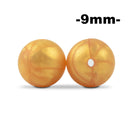 LOFCA 9mm 100 Uds cuentas de dentición de silicona mordedor collar de lactancia para bebé Clip para chupete cuidado bucal libre de BPA grado alimenticio colorido