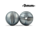 LOFCA 9mm 100 Uds cuentas de dentición de silicona mordedor collar de lactancia para bebé Clip para chupete cuidado bucal libre de BPA grado alimenticio colorido