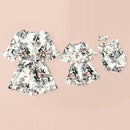 Vestidos irregulares para madre e hija, conjunto familiar de flores, mamá, bebé, mamá y yo, ropa de moda para mujeres y niñas, vestido de algodón